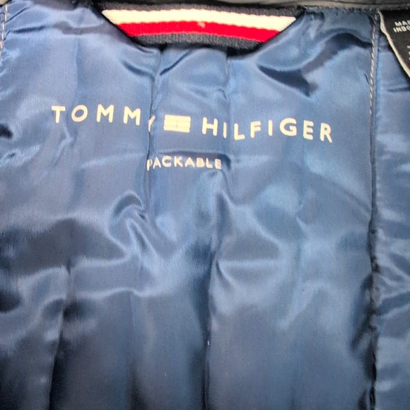 Tommy Hilfiger Jacket Mens Smal Down Duck Packable Winter Blue Puffer Core Coat - Picture 4 of 9